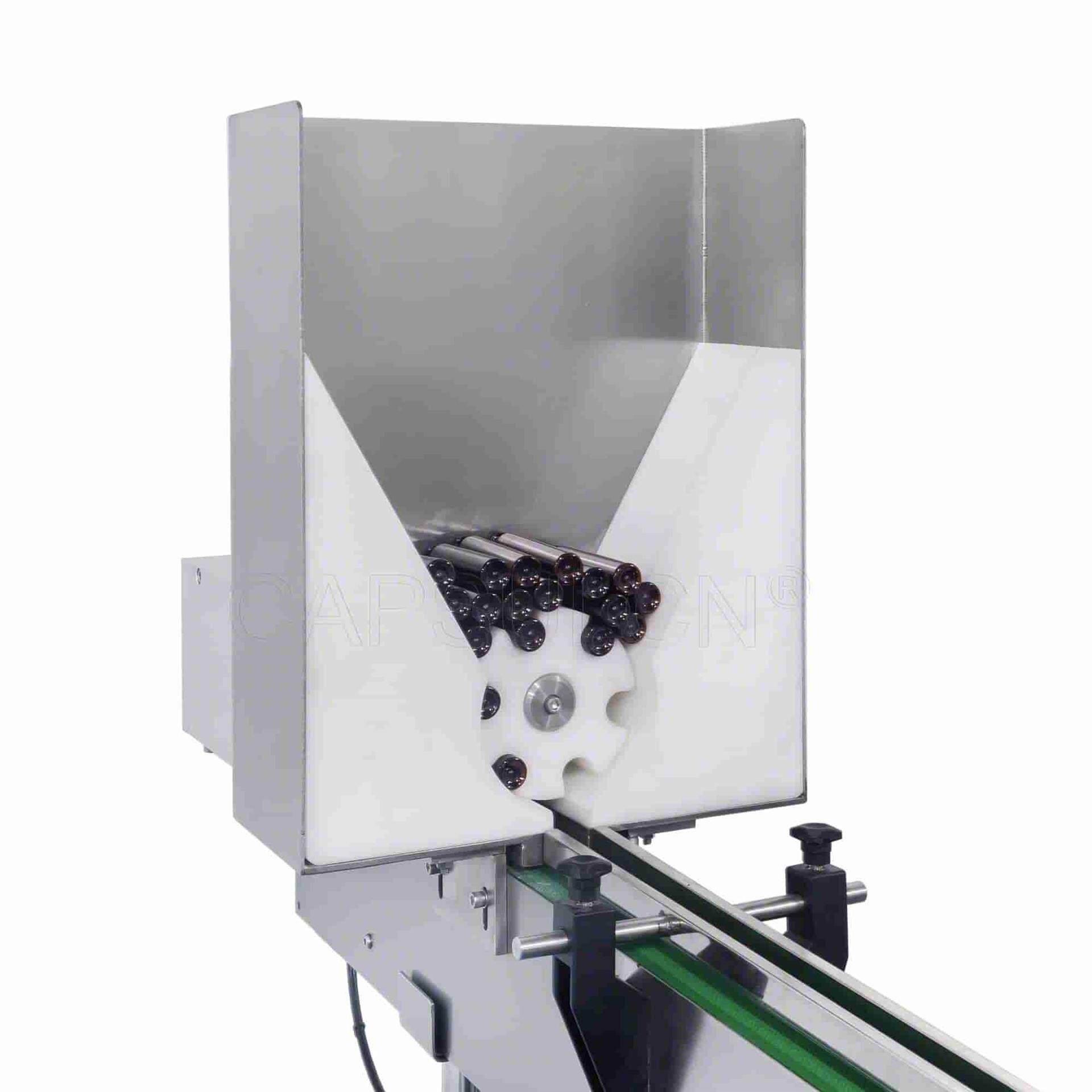 automatic liquid filling machine feed hooper