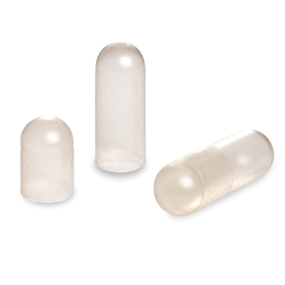 Picture of Size 3 Clear Empty Vegetarian Capsules