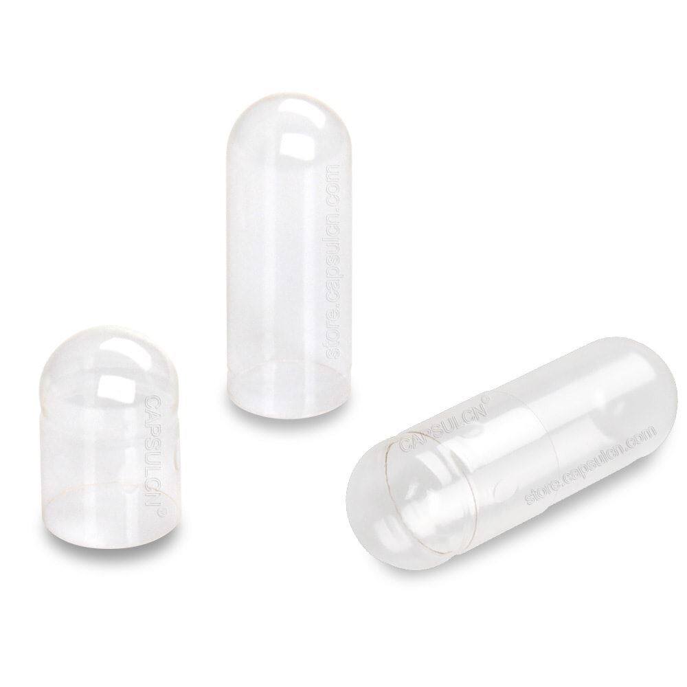 Picture of Size 000 clear empty Pullulan capsules