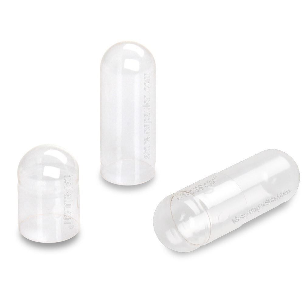 Picture of Size 2 clear empty pullulan capsules