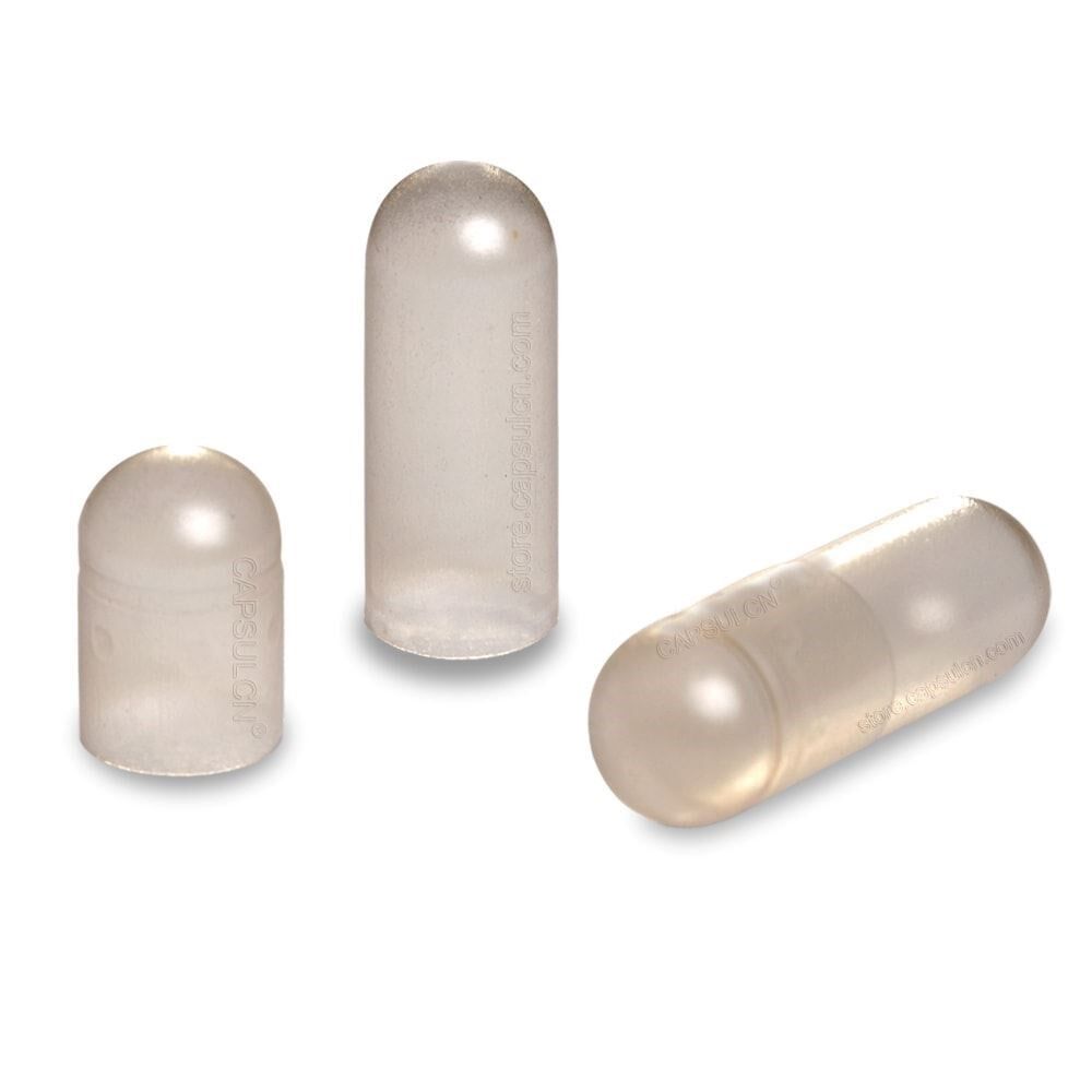 Picture of Size 0 Clear Empty Vegetarian Capsules