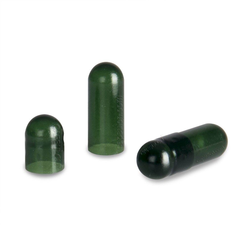Picture of Size 00 Chlorophyll Empty Vegetarian Capsules