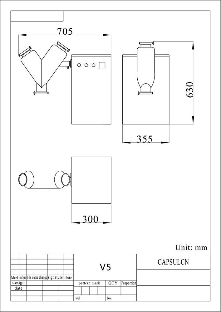 V Blender Dry Powder Mixer Blending Machine V5 - V20 - IPharmachine