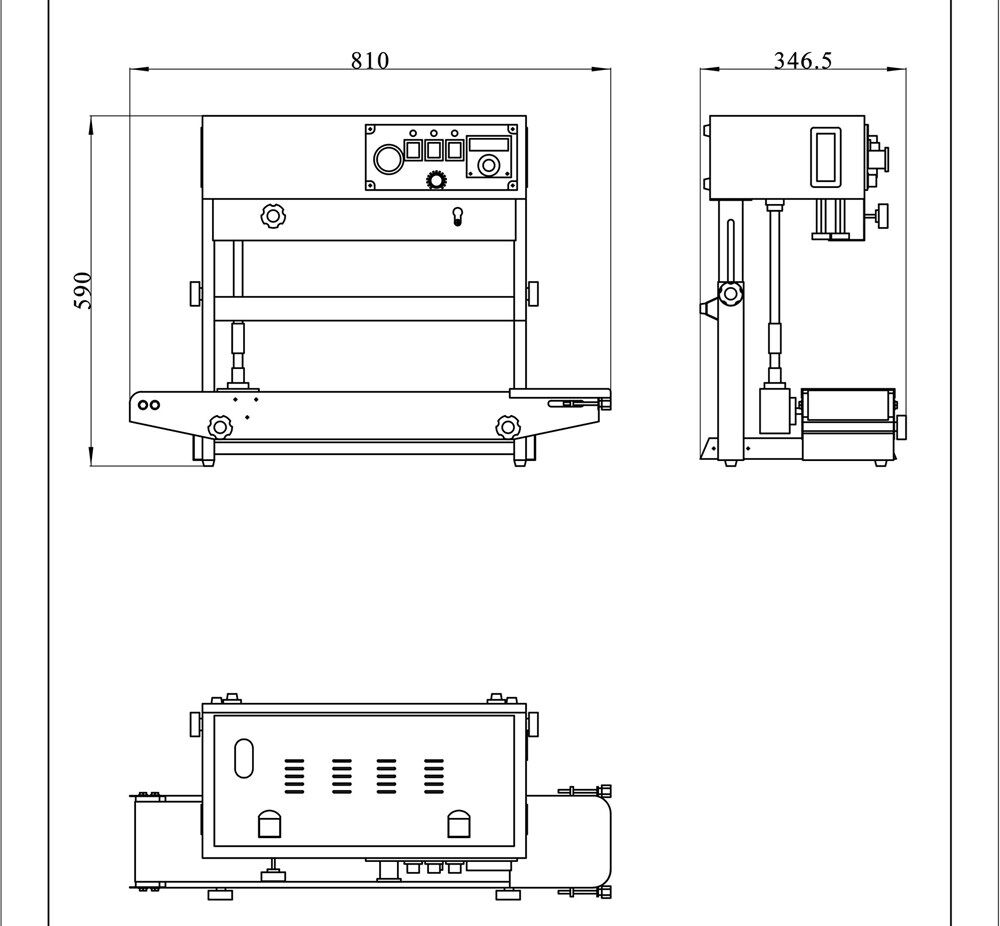 Automatic Continuous Plastic Bag Sealing Machine with Coding Printer F