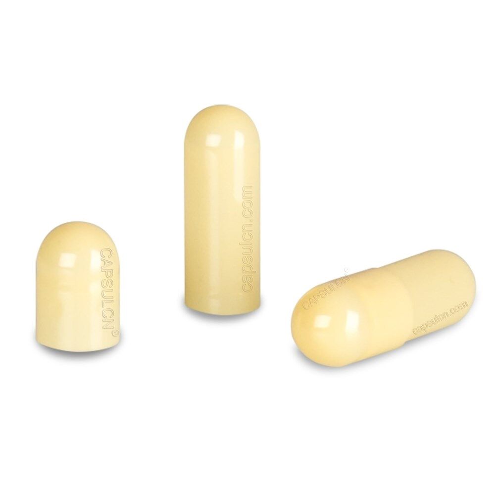 Picture of Size 1 Light yellow gelatin capsules